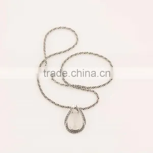 Sterling Silver Crystal Necklace Jewelry Accept OEM&ODM Supplier thumbnail-6