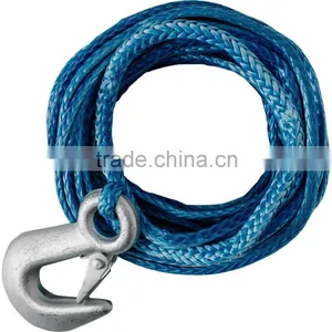 7mm x 7mtrs UHMWPE Synthetic Winch Rope With Stainless Steel Snap Hook thumbnail-2