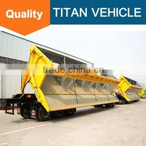 Titan Semi Side Dump Truck / 3 Axle End Tipper Truck Trailer For Sale thumbnail-1