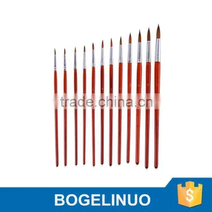 A0018E Round Nylon Brush Pain Brush Se 12-pc thumbnail-2