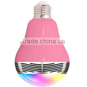 2016 New Arrival! Wireless 6w Power E27 LED RGB Bluetooth Speaker Bulb Light Lamp Music Playing thumbnail-6