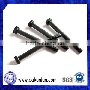 Black Carbon Steel Outer Hex Half-thread Screw Bolt thumbnail-3