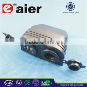 2 Ports USB Female Car Cigarette Lighter Socket Power Socket With Cover And Standard Nut thumbnail-1