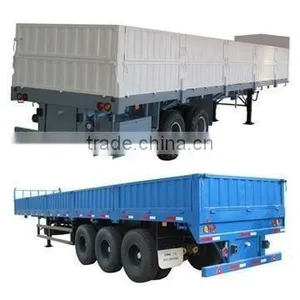 HOWO 3 AXLES CARGO TRUCK TRAILER thumbnail-1