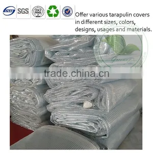 Super Quality Thick PVC Coated Transparent Mesh Fabric thumbnail-1