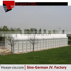 10m x 25m White Marquee Tent With Solid ABS Wall thumbnail-4