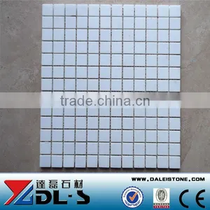 Greece Polaris White Marble Mosaic Tile 305x305 Polished Low Price thumbnail-1