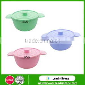 Hot Sell Promotion Gifts Unbreakable Microwave Silicone Bowls thumbnail-1