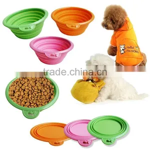Personalized Foldable Silicone Pet Dog Bowl thumbnail-1