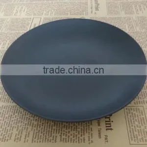 Matt Color Black Ceramic Glazed Plates thumbnail-2