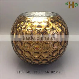 Factory Price Round Glass Flower Vase thumbnail-1