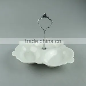 Stocked White Beautiful Display Stand for Fruitcandydaily Use thumbnail-1