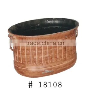 Galvanized Iron Metal Planters For Home Decor thumbnail-3