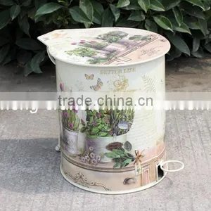 Modern Style Metal Trash Can thumbnail-1