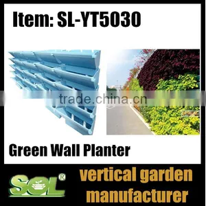 Hanging on Wall Vertical Garden Pot Plastic Green Wall Planters thumbnail-1