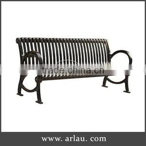 High Loading Capacity Fixed Outdoor Cast Iron Bench thumbnail-1