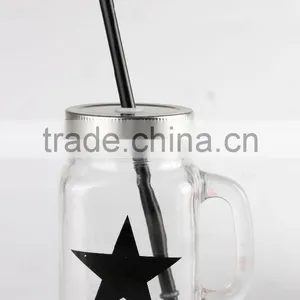 Set of 4 Cheap Hot Sale Screw Cap Star Mason Jar thumbnail-4