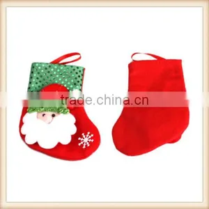 Christmas Stocking Santa Snowman Sock Sack Gift Bag Tree Ornament Decoration thumbnail-4