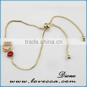 2016 Wholesale Adjustable Glass Multicolor Gemstone Bracelets thumbnail-2