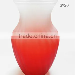 GV21 Frosted Blue Glass Vases Decoratives thumbnail-1