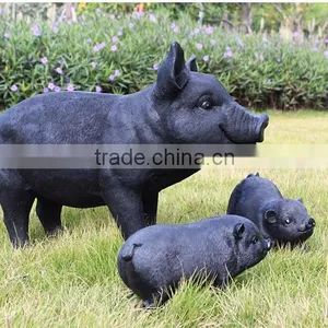 Wholesale Animal Garden Statue Resin Wild Boar Sculpture thumbnail-2