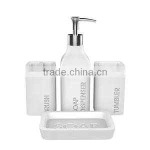 Natural Concrete Home Hotel Decoration Cement Bath Accessory With Word Deboss thumbnail-2