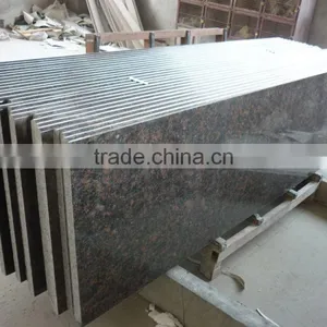 Tan Brown Granite Countertop Eased Edge Granite Countertop thumbnail-1