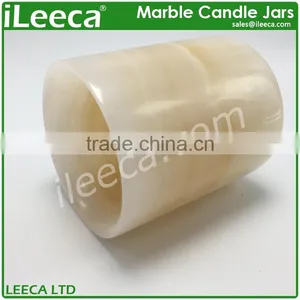 2017 Pillar Marble Stone Candle Jars for Home Decoration thumbnail-1