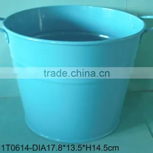 Tin Paint Bucket Tin Flower Bucket thumbnail-1