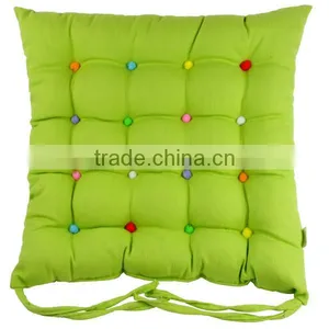 Cushion 100% Cotton With Filling Solid Color With Colorful Dots thumbnail-1