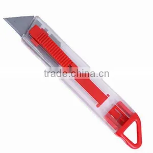 Plastic Auto Retractable Box Cutter Safety Knife thumbnail-1