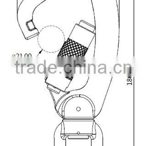 A304DKTL-3 Medium Aluminum Alloy Swivel Eye 25kN Load Indicator Snap Triple Lock Hook thumbnail-6