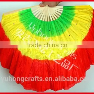 Beautiful Chinese Silk Belly Fan With 3 Colors thumbnail-3
