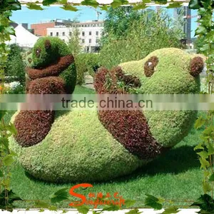 2015 Best Selling Various Shapes Artificial Panda Topiary Decorative Panada Topiary thumbnail-1