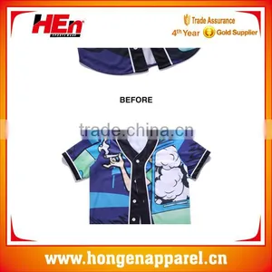Wholesale Sublimation Online Cheap Custom Baseball Jersey thumbnail-6