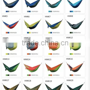 Shuoyang Portable Camping Hammock-100% Ripstop Parachute Nylon Outdoor Double Hammock With Free Hammock Straps & Carabiners thumbnail-1
