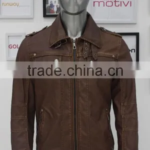 ALIKE pu Leather Jacket for Men Jacket Wholesale thumbnail-1
