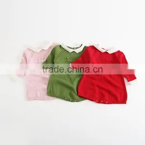 Sweet Toddler Girl Boutique Outfits Crochet Patterns Baby Romper thumbnail-1