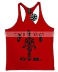 Custom Tank Top , Stringer Vest Men , Gold Gym Style ( Paypal ) thumbnail-1