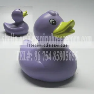 8cm Promotional Purple Rubber Duck , Floating Purple Bath Duck, Purple Duck With Logo Imprint thumbnail-1