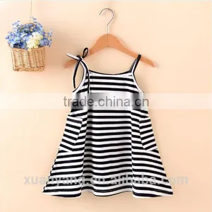 High Quanlity Mummy and Daughter Stripe Clothes Girls Frocks Designs Wholesale New Model Western Style Dress thumbnail-2