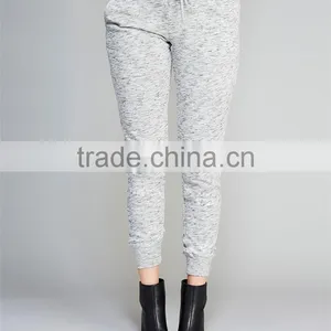 OEM Cheap Knit Joggers Plain Grey Sport Girls Sex Photos in Skinny Trousers thumbnail-2