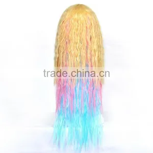 Cheap Price Stock Cosplay Wig Colorful Fantasy Women Party Halloween Wigs Wholesale thumbnail-4