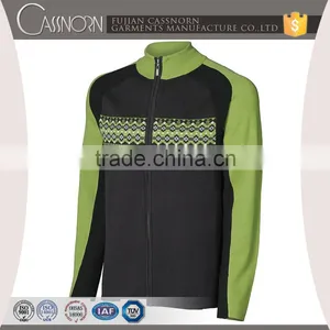 Best Price Blend Ribbed Full Zipper Cardigan Jacquard Mans Mock Turtleneck Sweater thumbnail-1