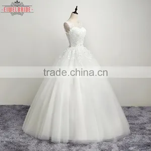 OEM Long Floor-length WWhite Wedding Dress Bridal Gown thumbnail-5