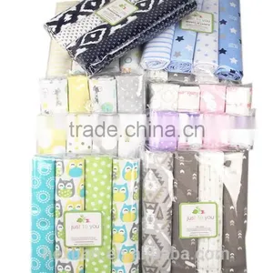 OEM Factory or Stocked Designs 102*76cm Baby Receiving Blanket, Flannel Blanket, 100% Cotton Baby Blanket thumbnail-2
