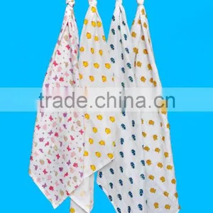 100% Cotton Double Weave Gauze Muslin Baby Diapers (Bleached, Unbleached, Dyed & Printed) thumbnail-5