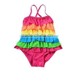 Kids Swimsuit Swimwear One Piece Cut Bow thumbnail-1