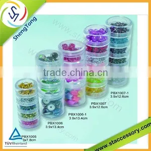 Clear Plastic Bead Storage Box thumbnail-1