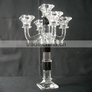 New Design Table Crystal Candle Holder for Home Decoration thumbnail-1